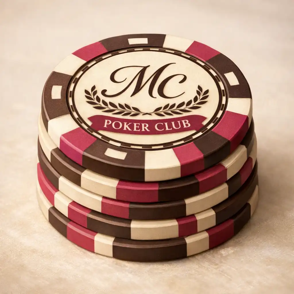 Pile de jetons de poker en céramique colorés